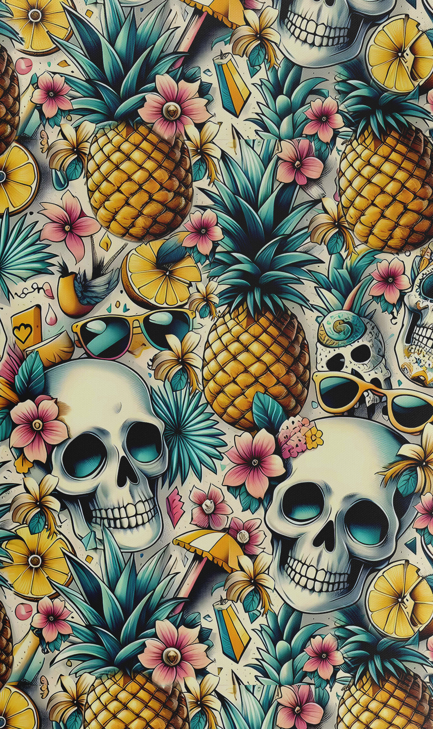 67jersey Men's Polo "Ananas - Flower"