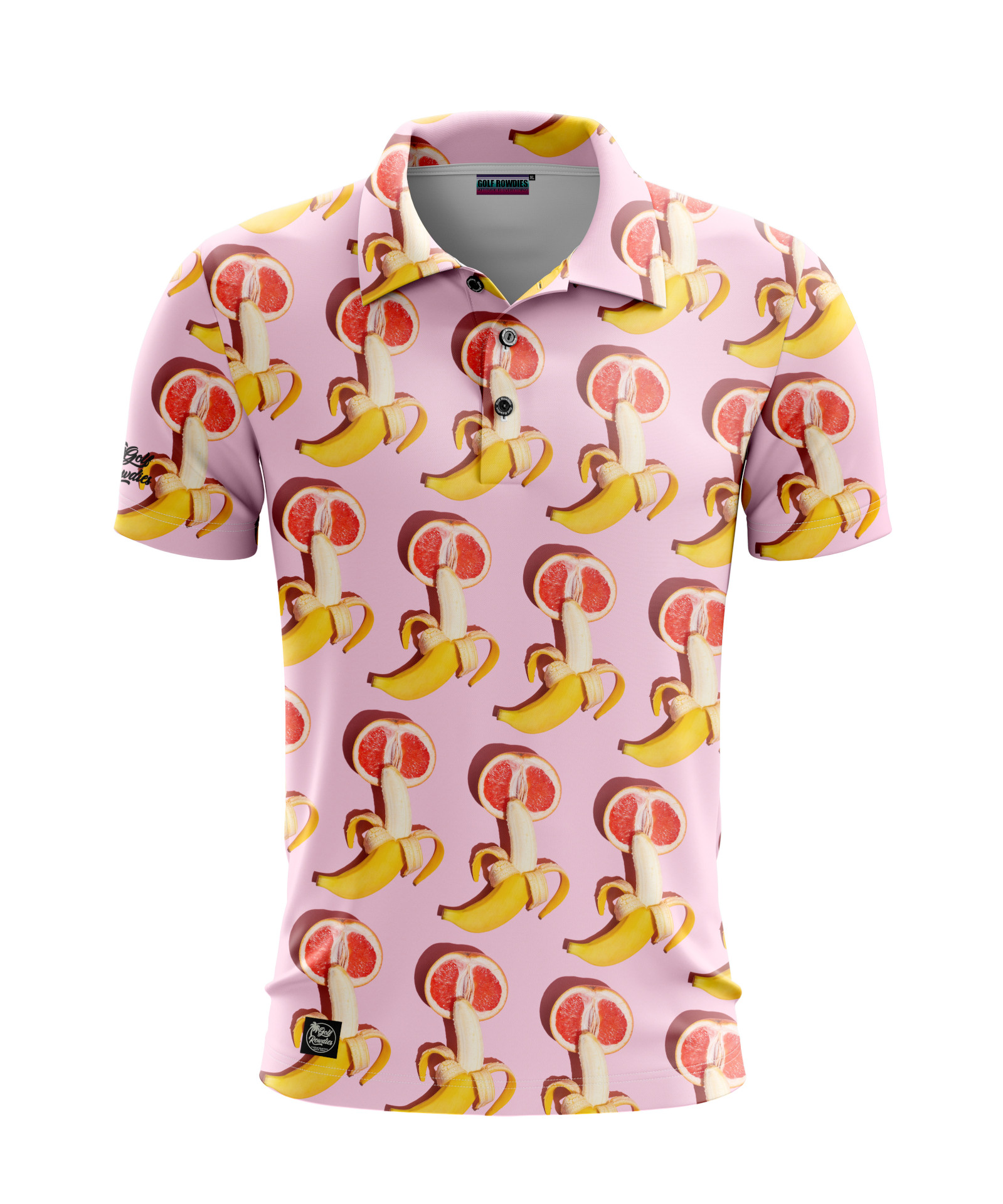 67jersey Men's Polo "Banana Grapefruit"