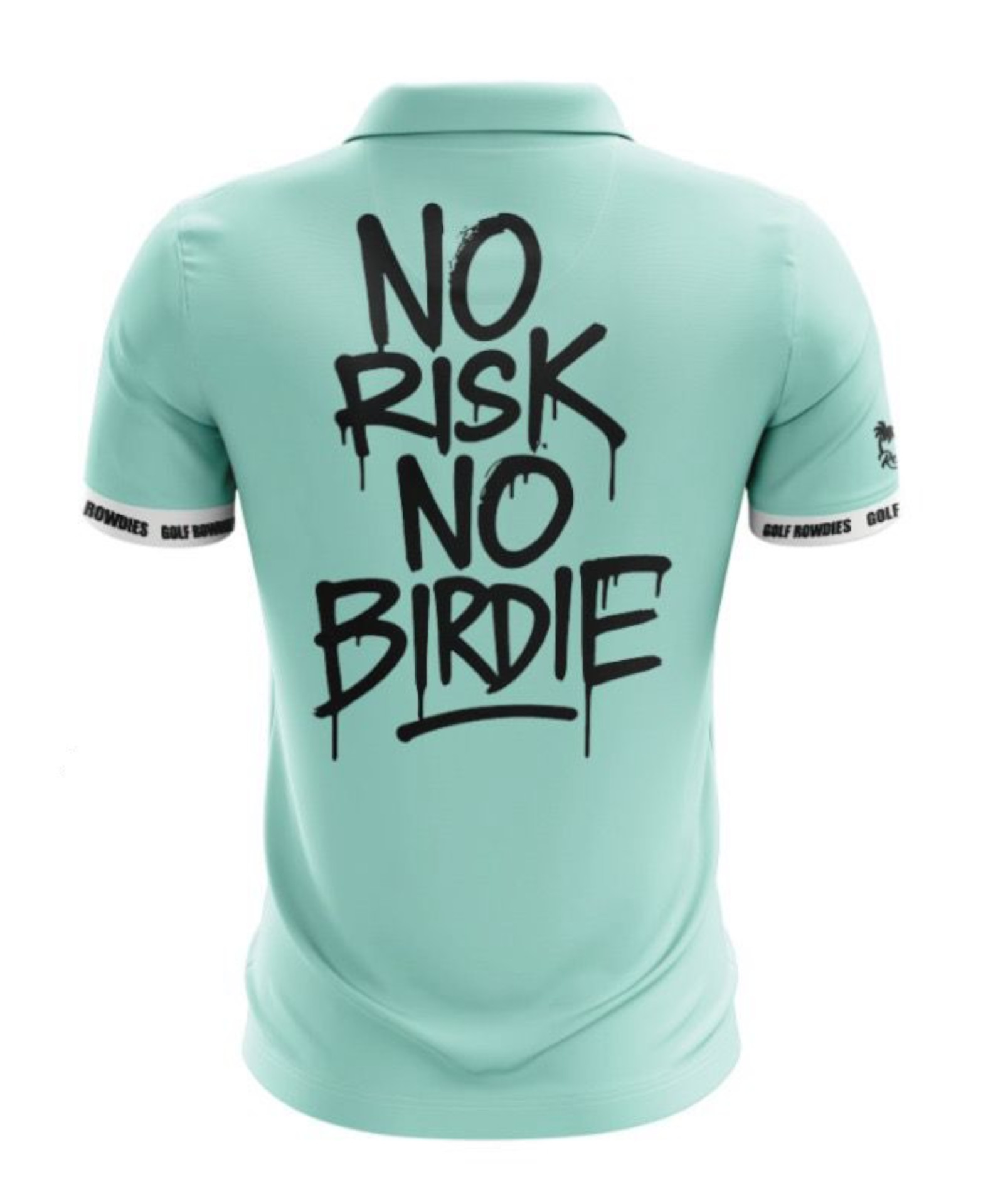 67jersey Men's Polo "No Risk, No Birdie", mint