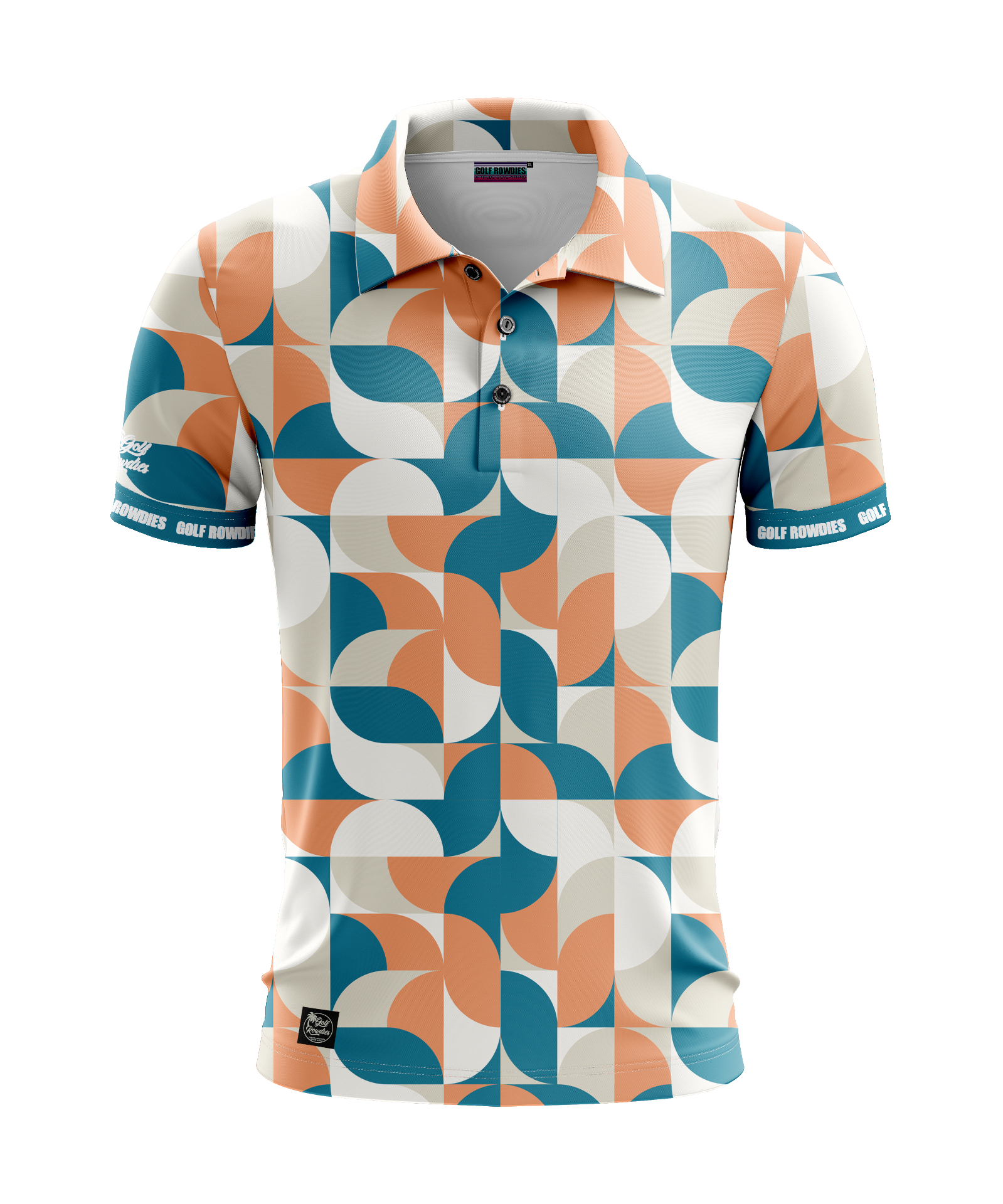 67jersey Men's Polo "Retro - orange/blue"