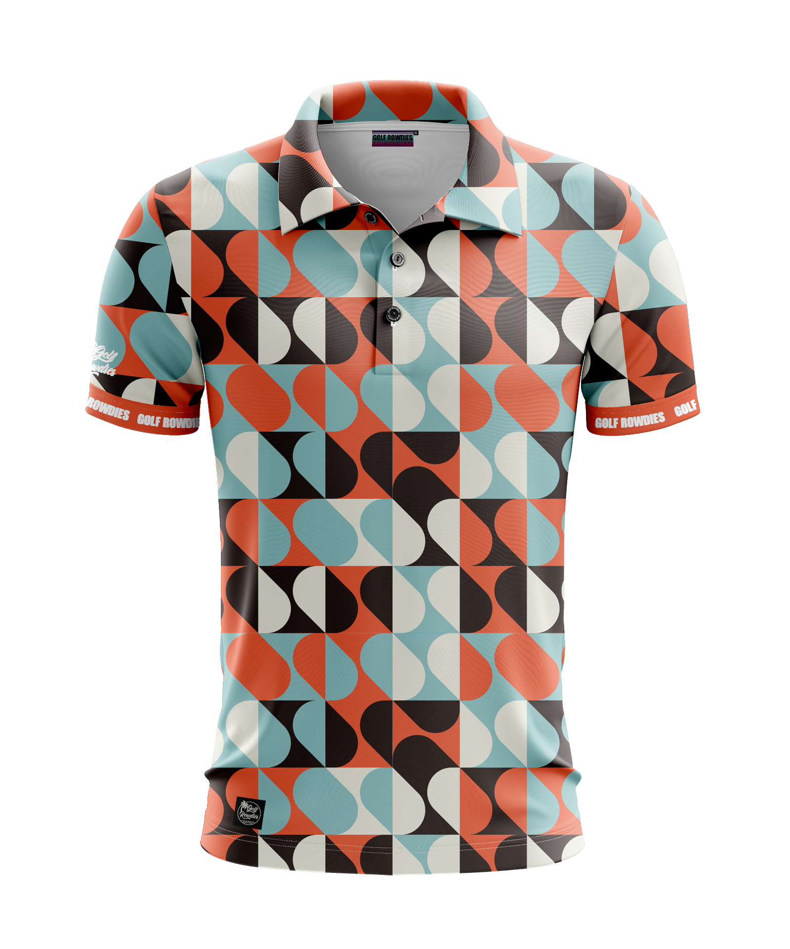 67jersey Men's Polo "Retro - red/mint"