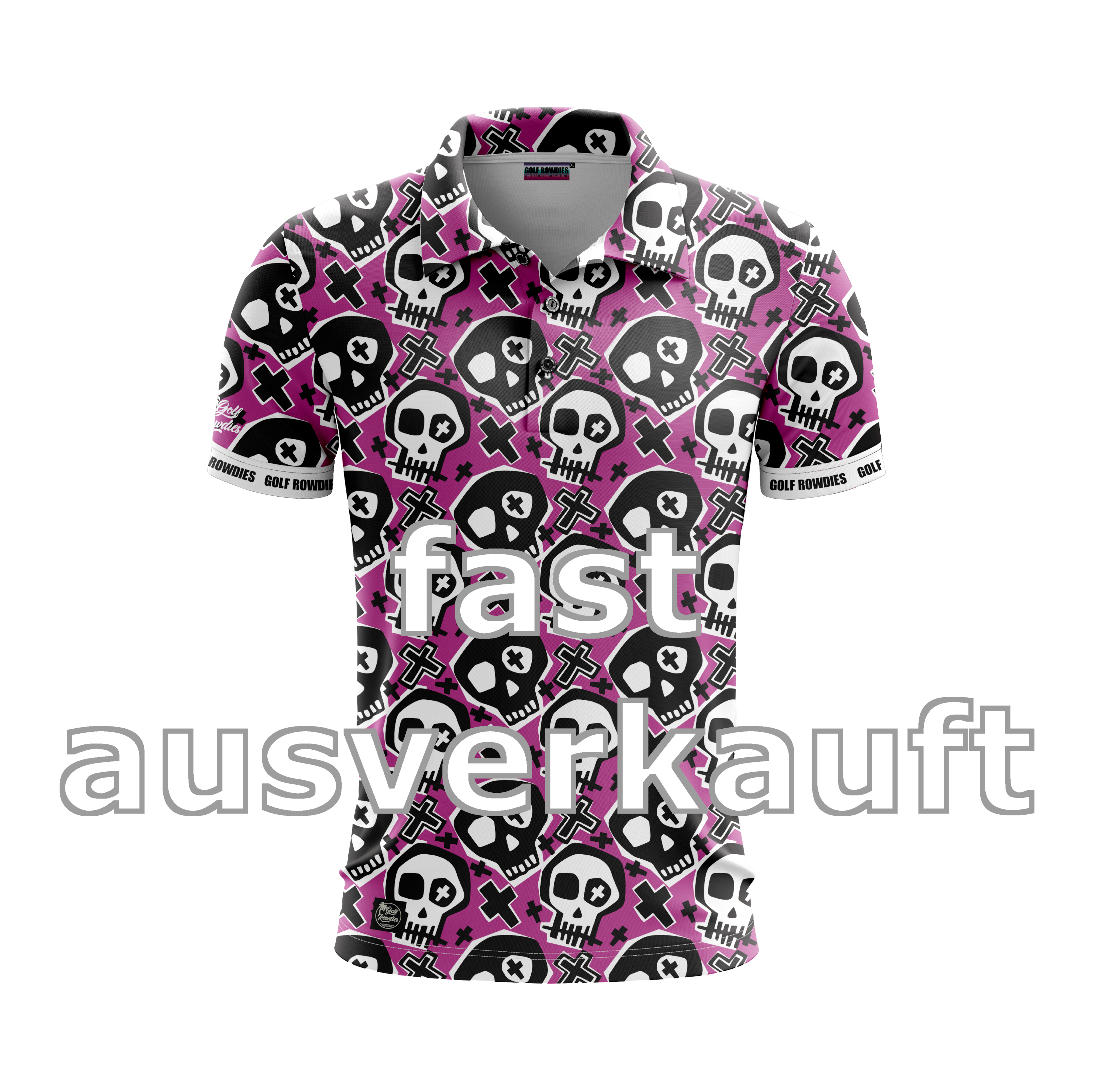 67jersey Men's Polo "Skull pink"